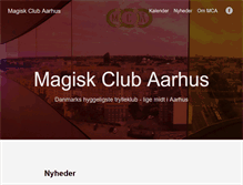 Tablet Screenshot of magiskclub.dk